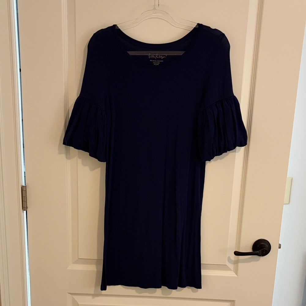 Lilly Pulitzer Navy Blue Long Sleeve Dress